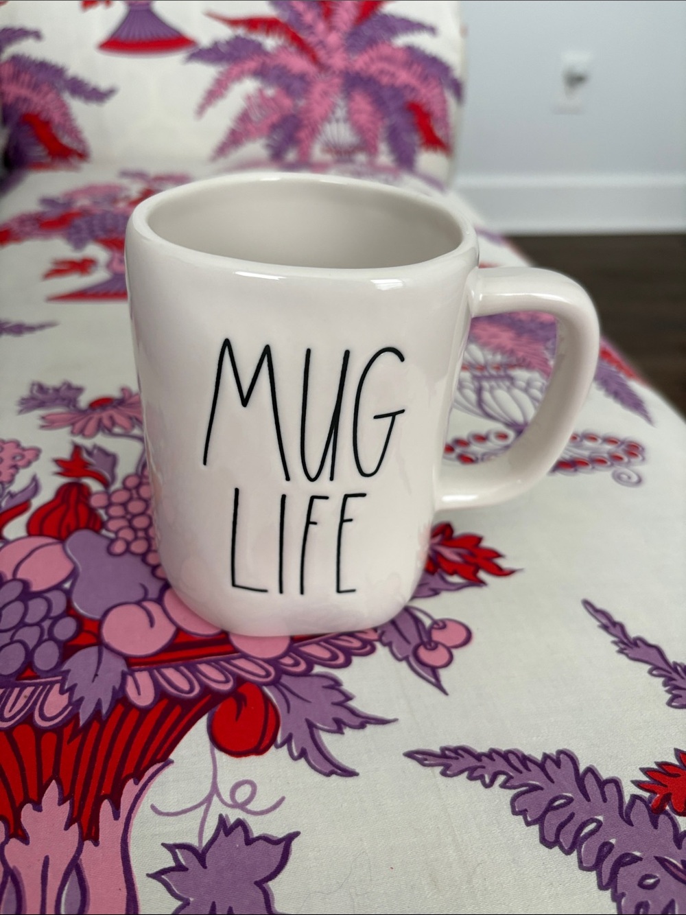Rae Dunn Mug Life Coffee Mug - White